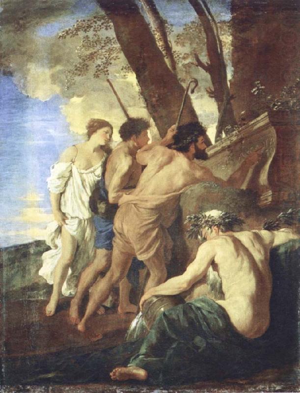 Nicolas Poussin the arcadian shepherds china oil painting image